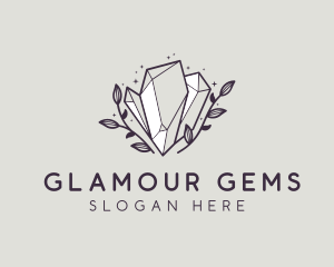 Luxe Premium Crystal Stone logo design