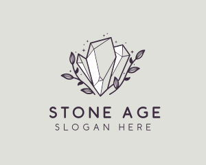 Luxe Premium Crystal Stone logo design