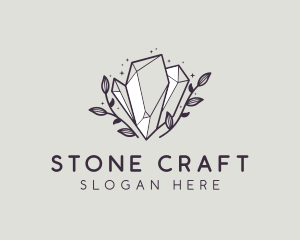 Luxe Premium Crystal Stone logo design