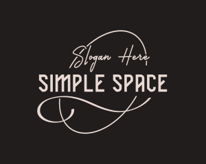 Simple Cursive Business logo design