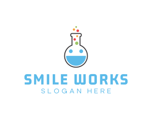 Smile Science Laboratory logo design