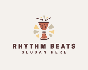 African Drum Beat logo design