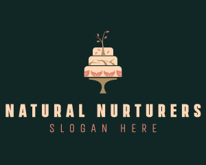 Cake Cherry Blossom Bakery logo design