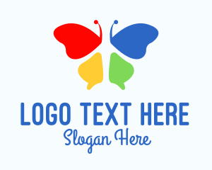 Multicolor Beauty Butterfly  logo