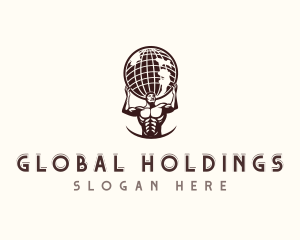 Strong Atlas Globe logo design