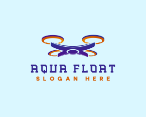 Drone Quadcopter Technology logo design