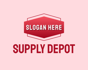 Supplies Banner Wordmark logo design