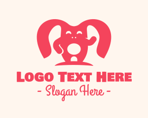 Cute Pink Rabbit logo