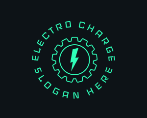 Electric Energy Gear  logo design