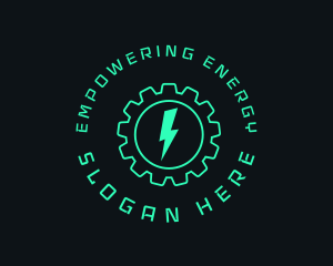 Electric Energy Gear  logo design