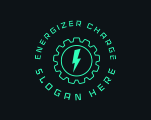 Electric Energy Gear  logo design