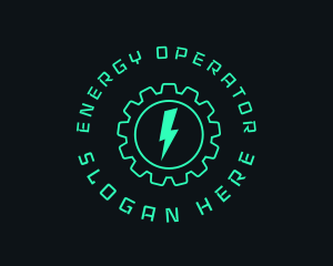 Electric Energy Gear  logo design