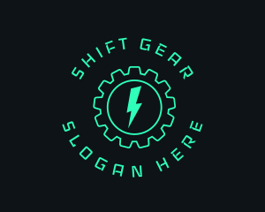 Electric Energy Gear  logo design