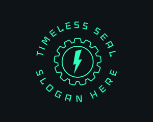 Electric Energy Gear  logo design