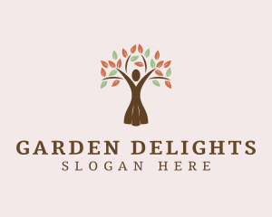 Organic Tree Lady logo design