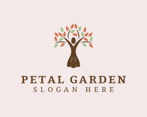 Organic Tree Lady logo design