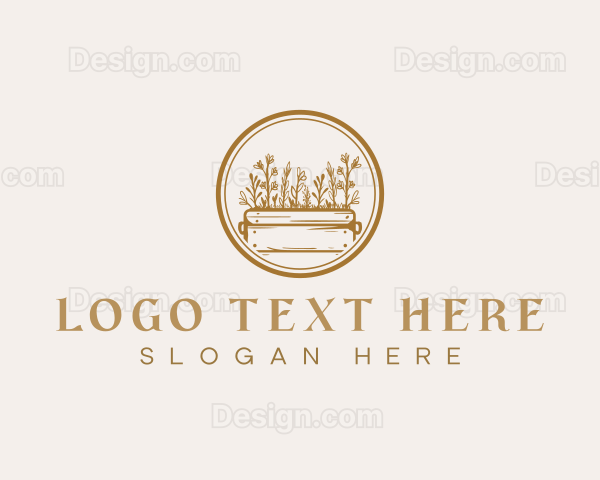 Garden Flower Herb Logo