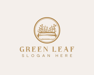 Garden Flower Herb logo design