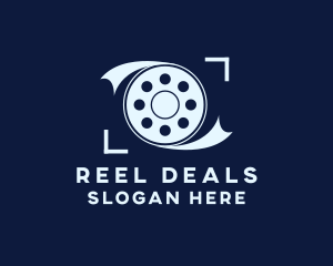 Movie Film Reel logo design