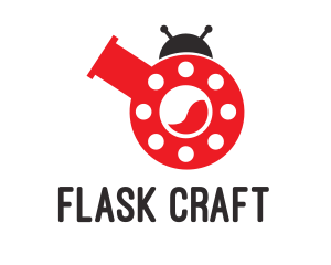 Laboratory Flask Ladybug logo
