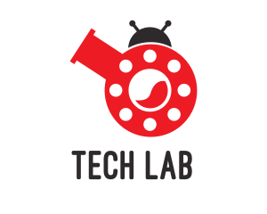 Laboratory Flask Ladybug logo