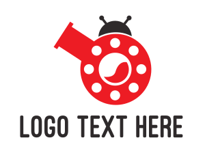 Laboratory - Laboratory Flask Ladybug logo design