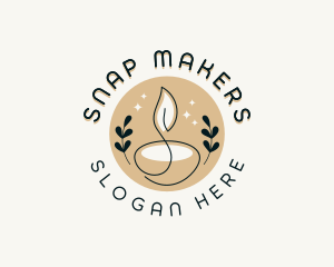 Candle Leaf Home Decor logo design