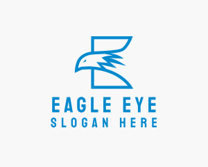 Wildlife Eagle Letter E logo design