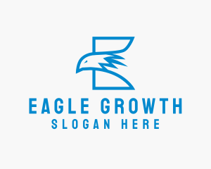 Wildlife Eagle Letter E logo design