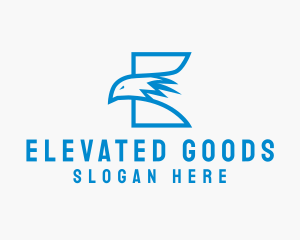 Wildlife Eagle Letter E logo design