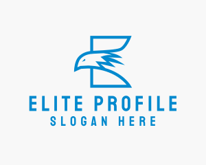 Wildlife Eagle Letter E logo design