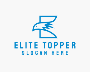 Wildlife Eagle Letter E logo design