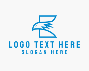 Wildlife Eagle Letter E Logo