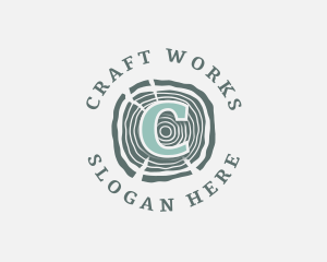 Wood Lumber Carpentry Crafting  logo design