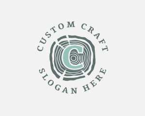 Wood Lumber Carpentry Crafting  logo design