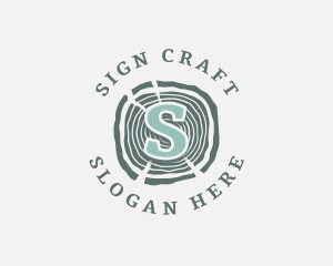 Wood Lumber Carpentry Crafting  logo design