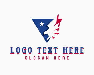 Patriotic USA Eagle logo
