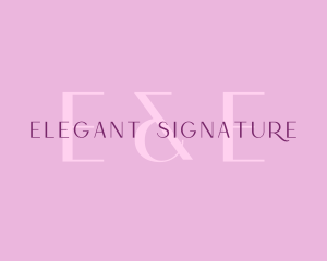 Elegant Feminine Brand logo design