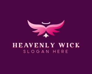 Spiritual Angelic Wings logo design