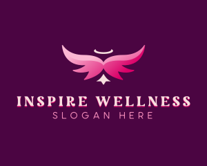 Spiritual Angelic Wings logo design