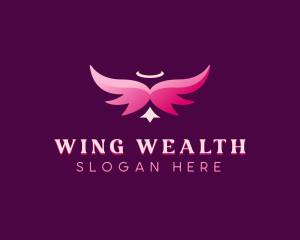 Spiritual Angelic Wings logo design