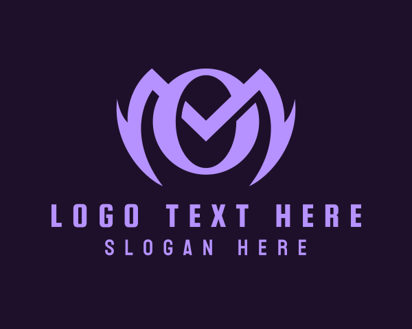 Letter Om logo example 2