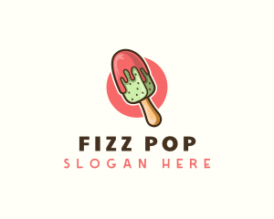 Ice Cream Popsicle Watermelon logo design