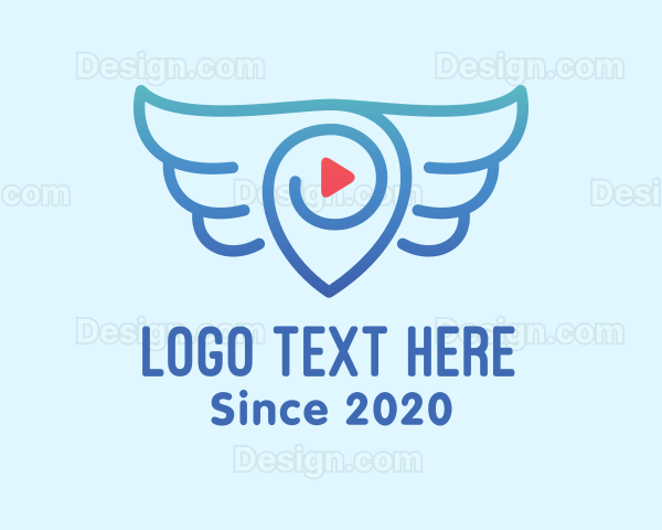 Destination Pin Wings Logo