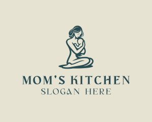 Mother Baby Breastfeeding logo design