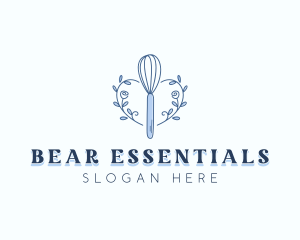 Floral Baking Whisk Logo