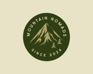 Nature Mountain Hiking logo design