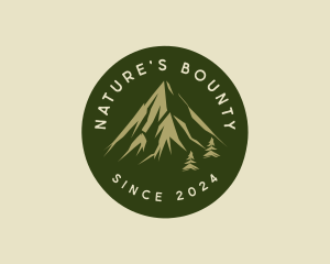 Nature Mountain Hiking logo design