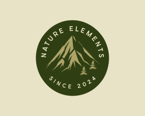 Nature Mountain Hiking logo design