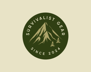 Nature Mountain Hiking logo design